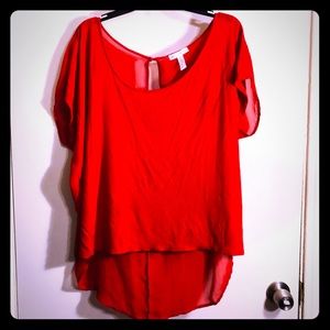 Plus size red top